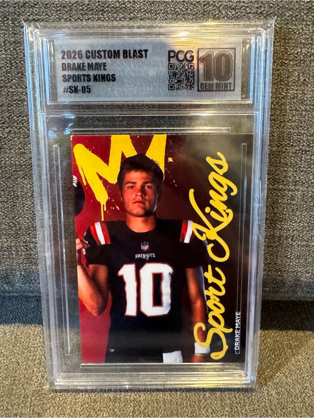 Drake Maye 2026 Custom Blast Sports Kings #SK-05 PCG 10 Gem Mint